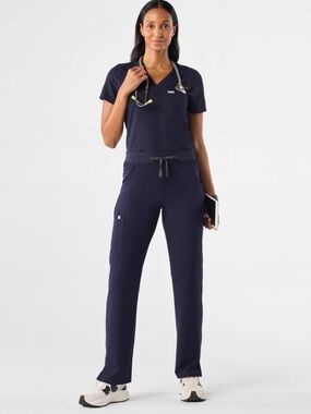 FIGS XXL Kade Navy Technical Collection Scrub Straight Leg Bottoms